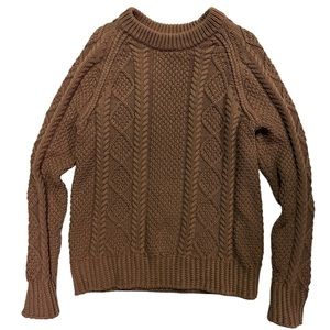 LL. Bean Woman’s Crewneck Double L Cable Sweater
